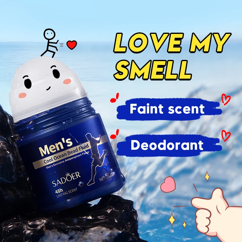 OEM SADOER men deodorant natural ocean fragrance skin care long lasting deodorant  antiperspirant