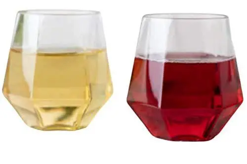 Бокал для виски шестигранный прозрачный пластиковый 12 унций