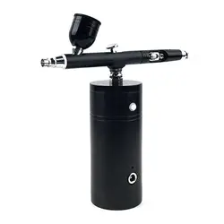 Fashion Airbrush Gun Kit with Compressor Rechargeable Handheld Airbrush Kit Paint Set Portable Mini Airbrush for Cake Decorating