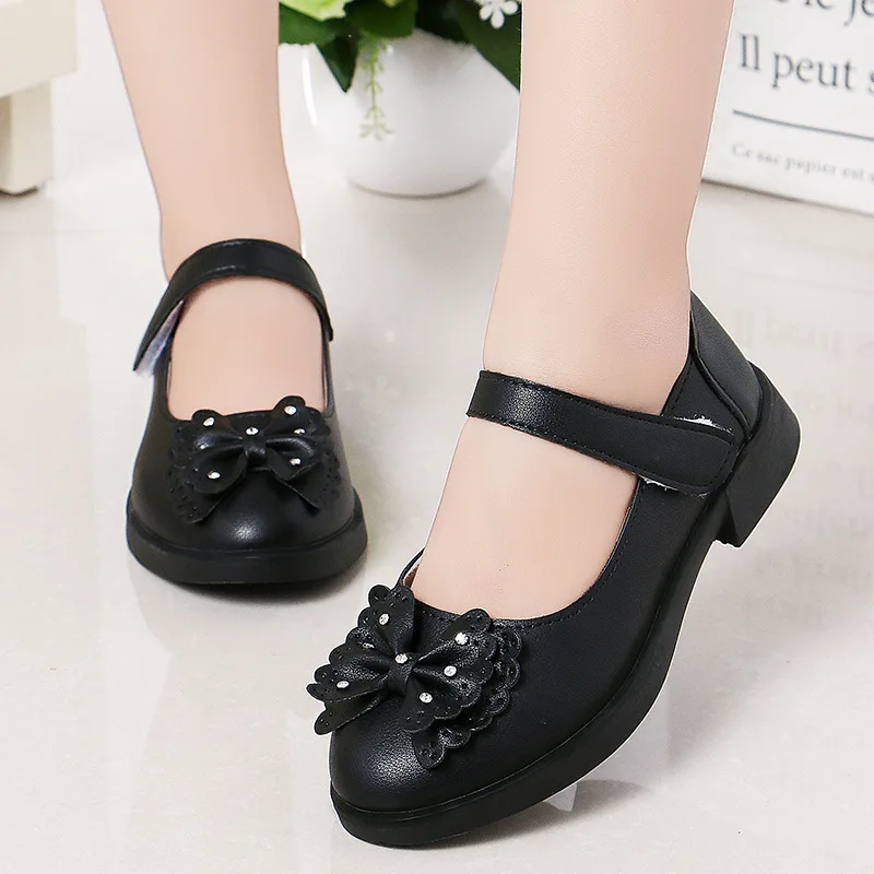 Shangzhou OEM Zapatos De Vestir Little Girl Beanie White Show Shoes for Children