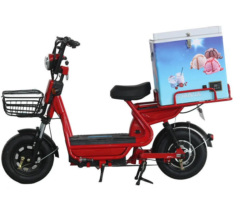 Tricycle Freezer Refrigerated Electric Ice Cream  Trike With Refrigerator Delivery Box