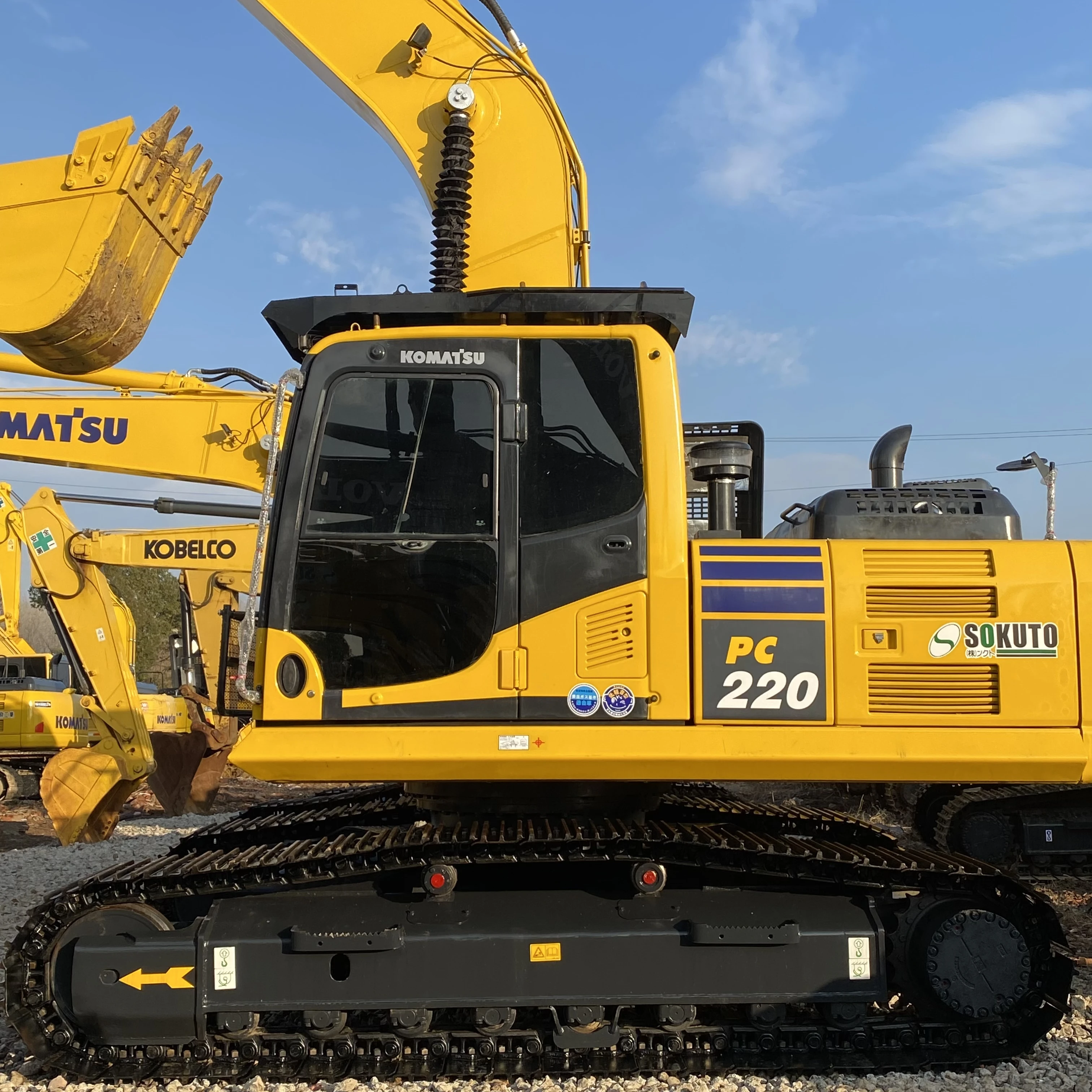 Используемый гидравлический экскаватор Komatsu PC220LC с длинным рычагом PC220 PC220-8 PC220LC-8 22Ton