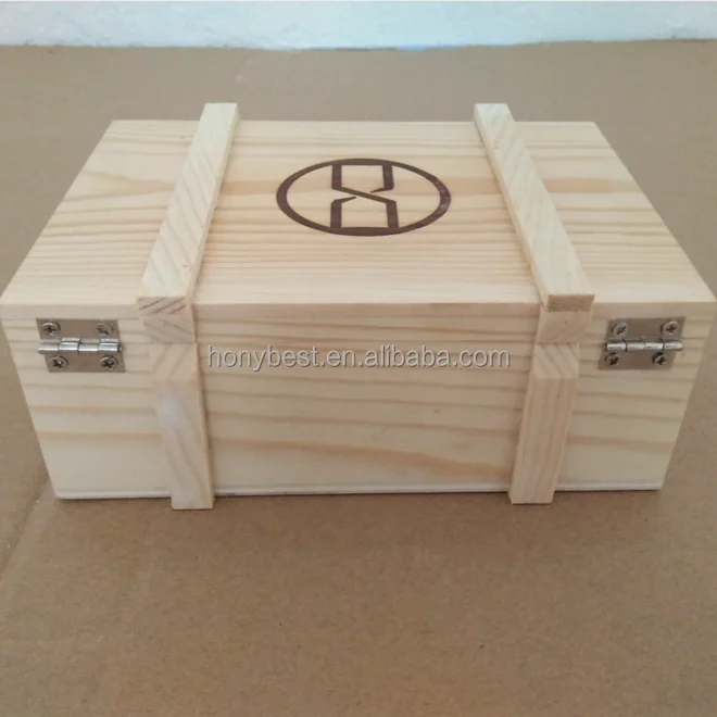 Wooden crates with lids