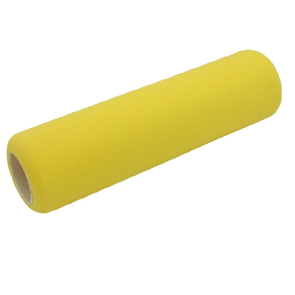 yellow smooth painting use high density foam roller