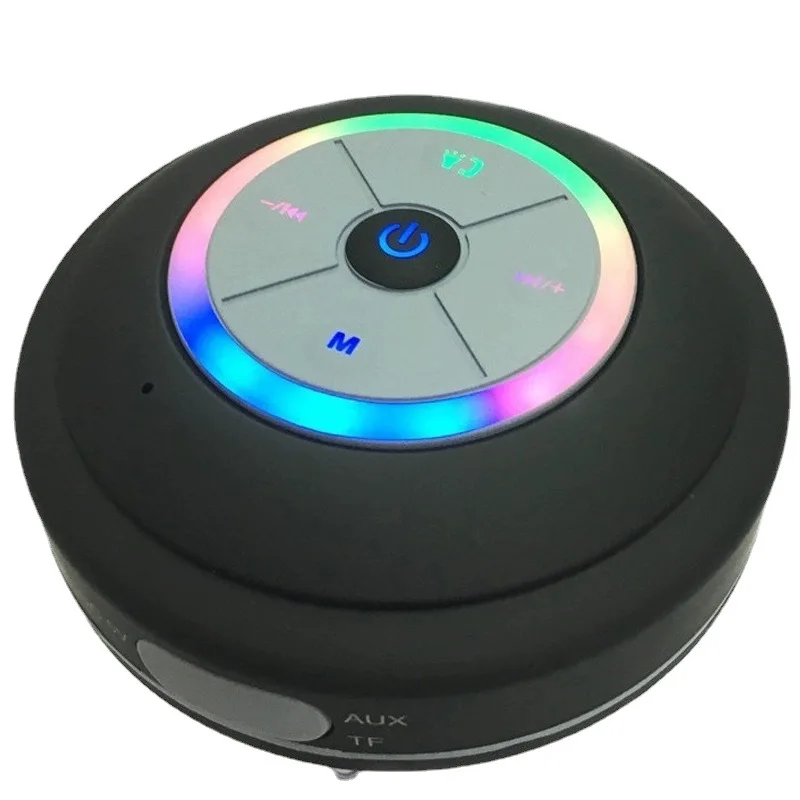 2022 new Q9 Portable Subwoofer Shower Waterproof Wireless Bt Speaker Car Handsfree Call Music Suction Mic For IOS Android Phone