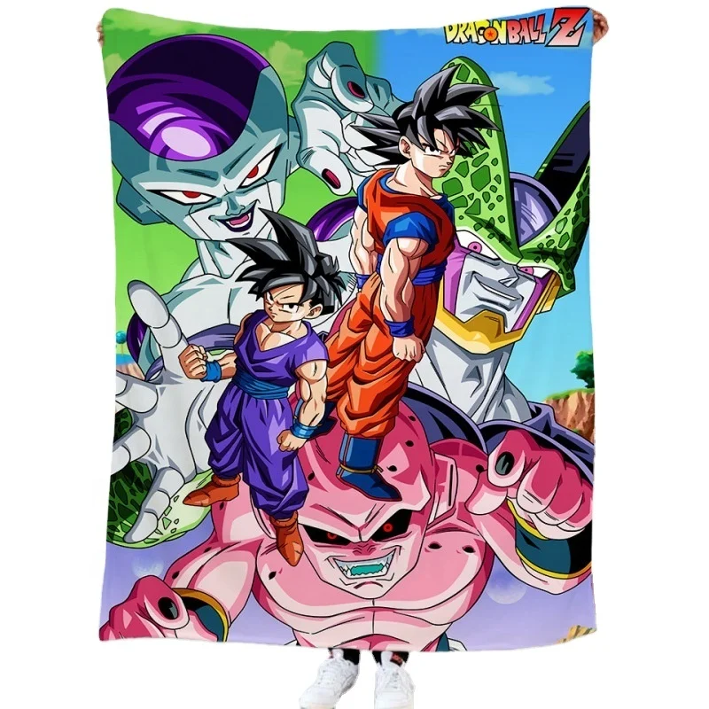 Cartoon Seven Dragon Ball series blanket Digital printed Double-sided flannel fleece