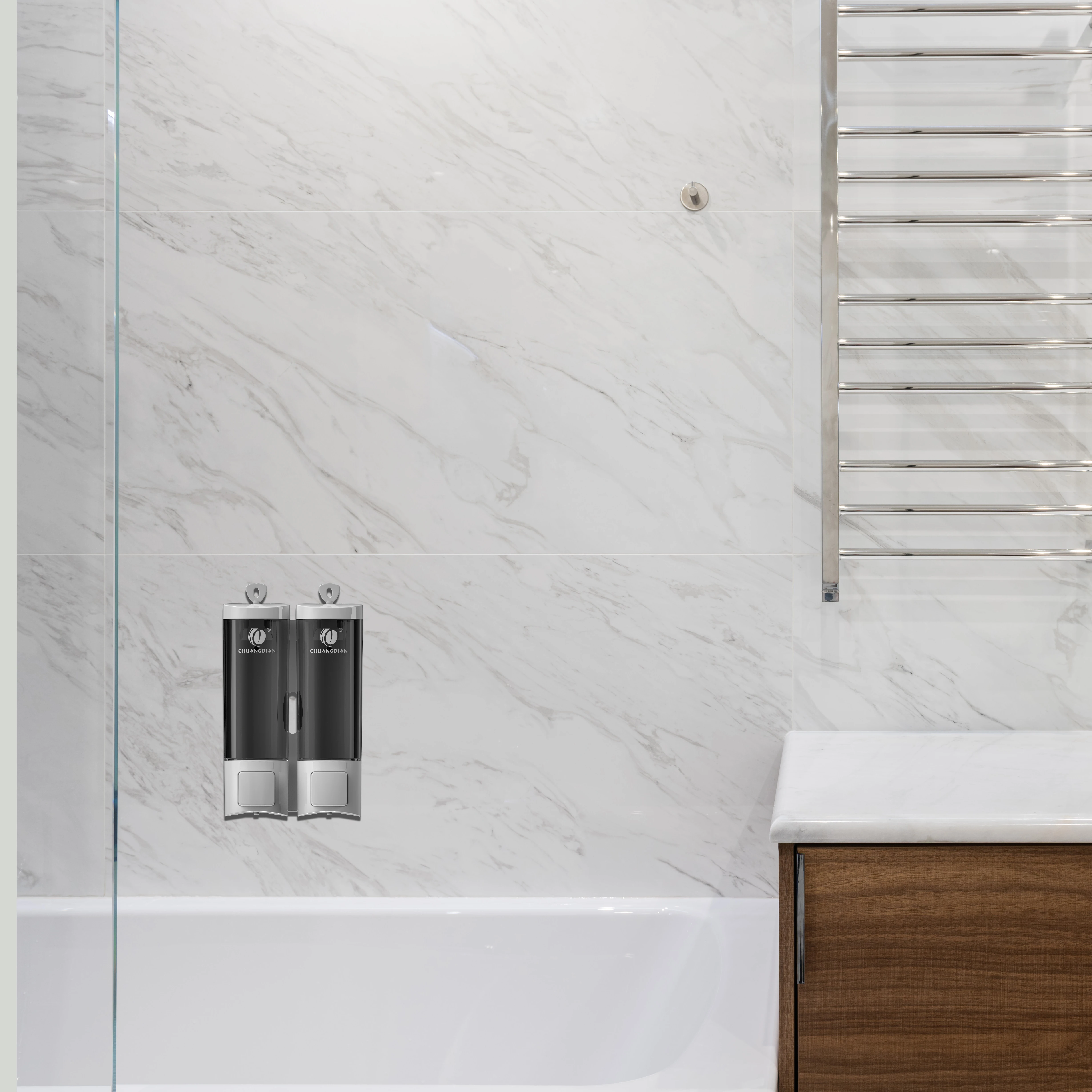 CD PANG modern soap dispenser CD-2013 wall mounted liquid soap dispenser 200ML*2 soap shampoo dispenser