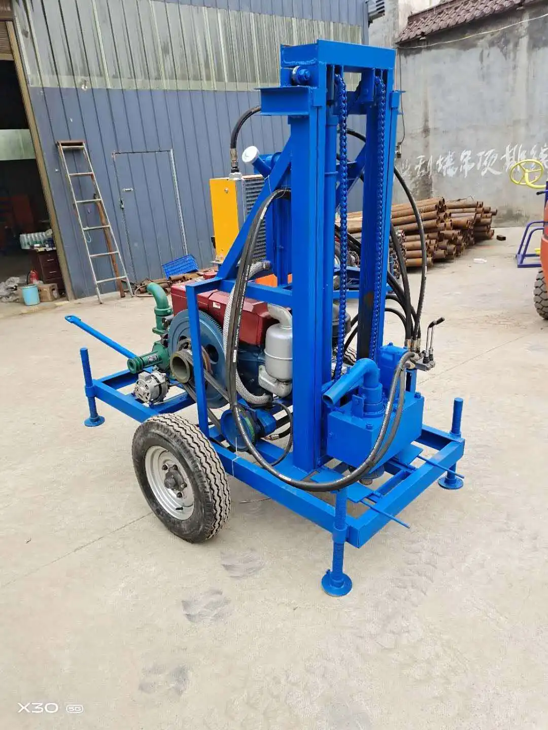 Tractor mounted small diesel water well drilling machine for water wells mine
