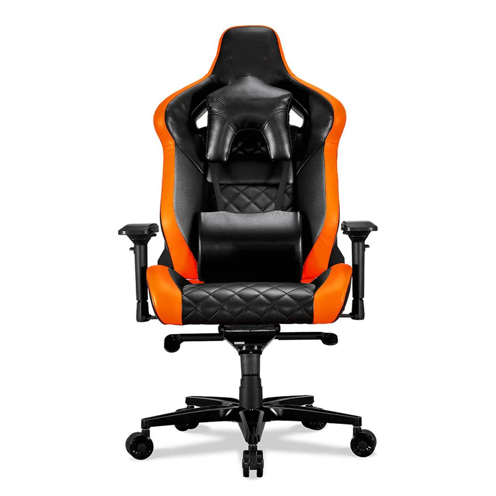 Black Orange Cougars Armor ultimate gaming chair breathable pvc leather silla gamer 170 degree reclining game chair