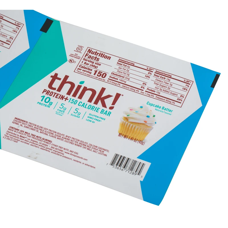 Pvc Sugar Stick Packaging Paper Lamination Print Sealing Products Film Roll For Chocolate