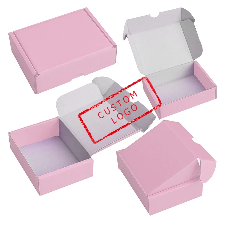 carton al por mayor pequena para negocios grandes mini caja de embalaje para ropa envio pestanas personalizadas shipping box