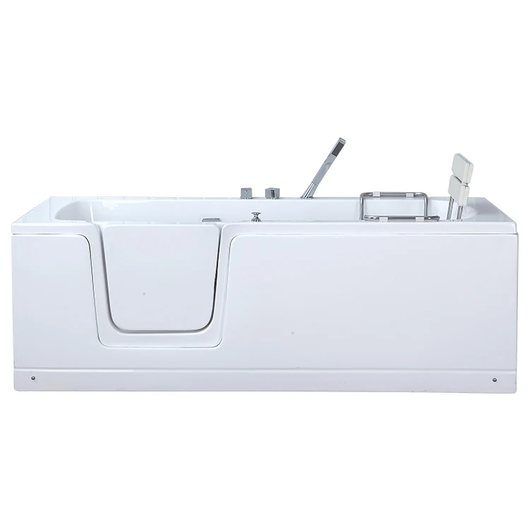 Factory direct marketing  walk in  acrylic corner shower Whirlpool bathtub door opening and relaxing indoor bathroom