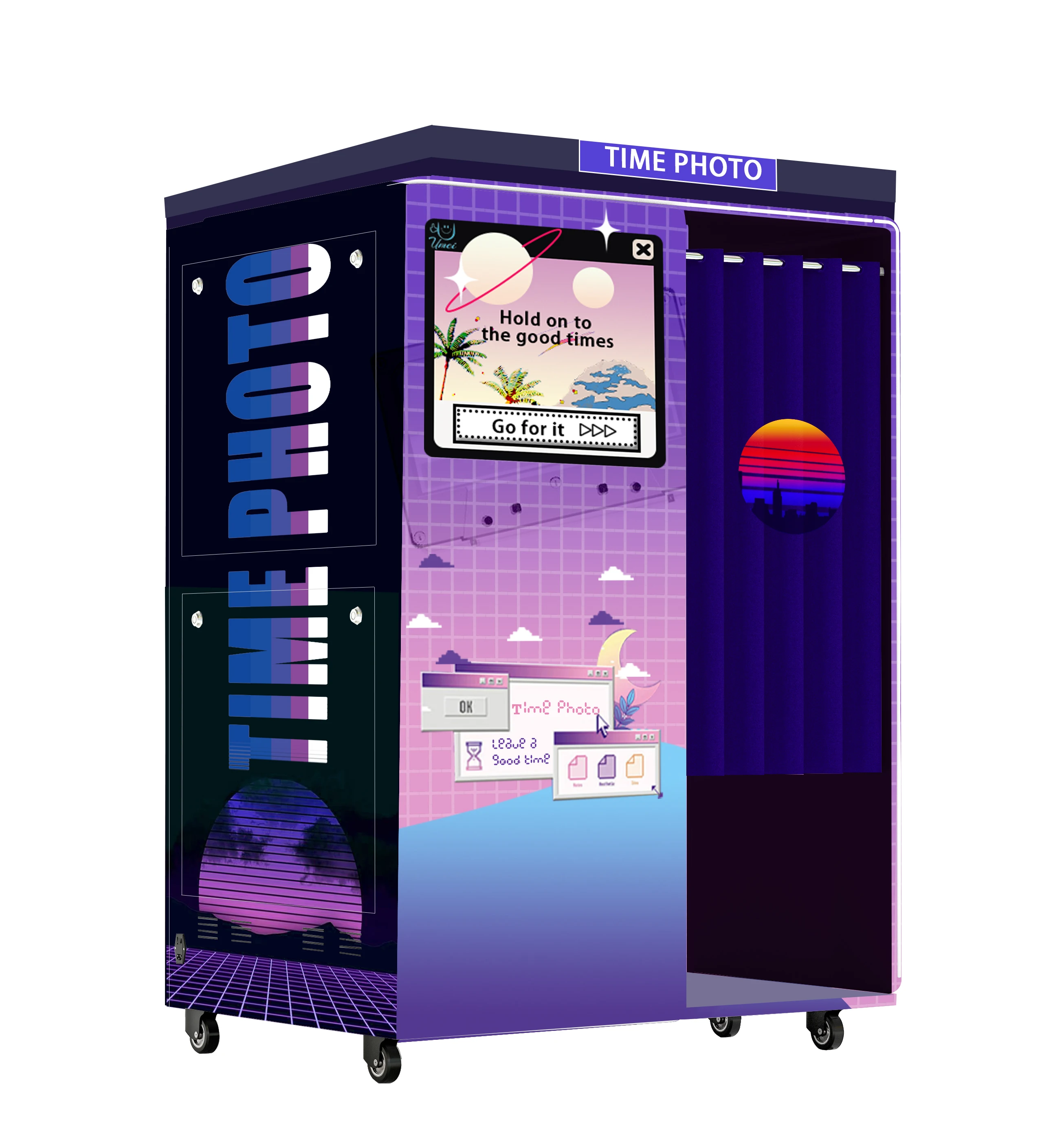 2024 Newest Design 360 Degree Overhead Photo Booth Compatible with Cameras iPads SLRs Smartphones