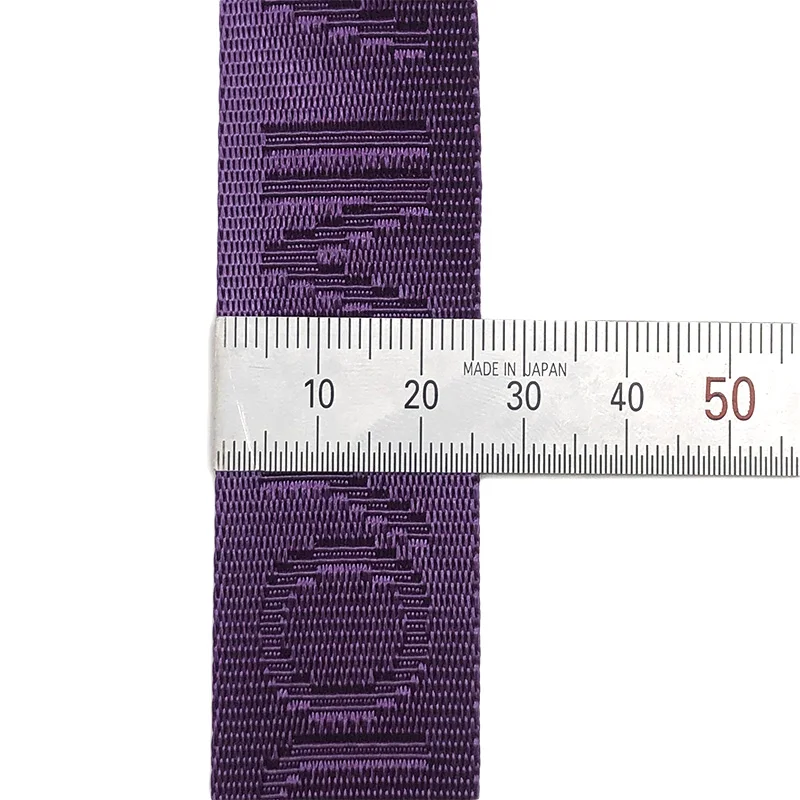custom 20MM Embossed Recycled logo webbing Colored polyester webbing Jacquard ribbon with letters