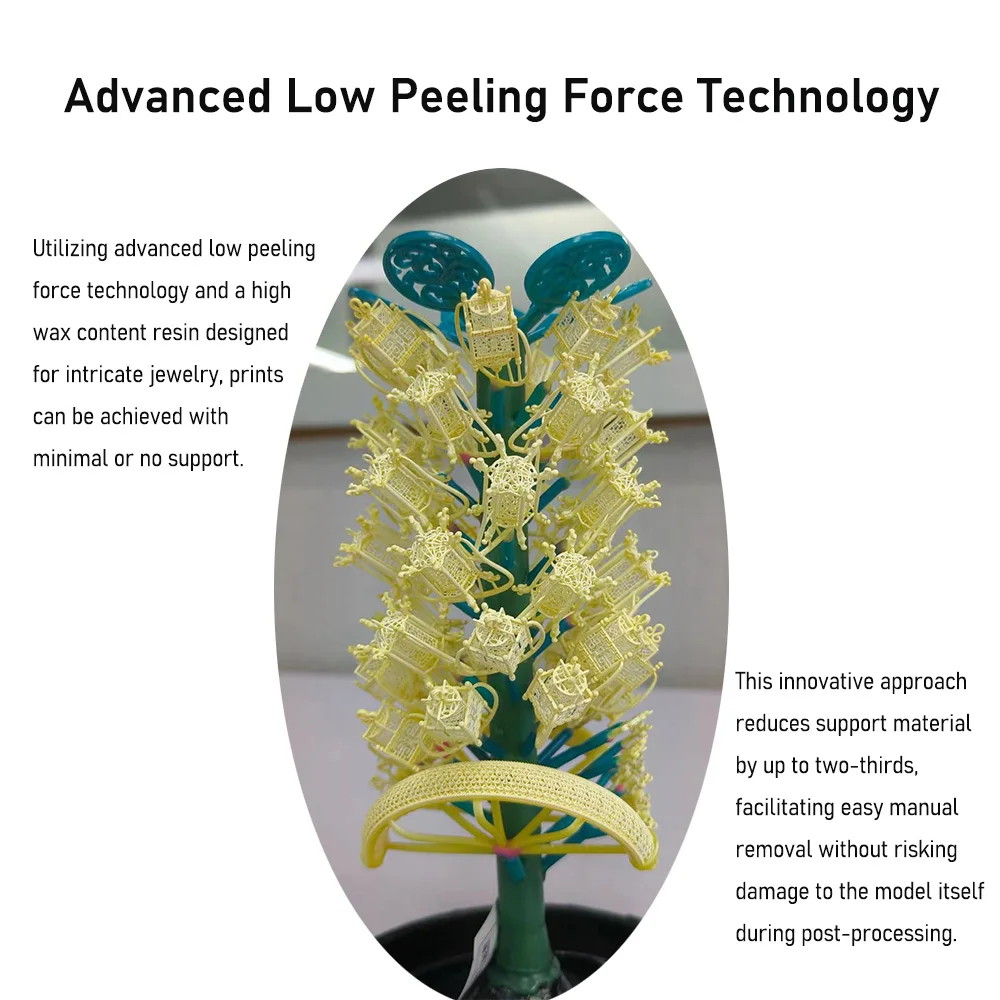 High Resolution 14K White Wax LCD Jewelry 3D Printer Manufacturer Large Print Size