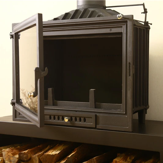 Wood Burning Fireplace Wood Wooden Stove Insert Hot Sale Cast Iron Camiol MOQ 50 Pieces Matt Black Indoor Apartment Support