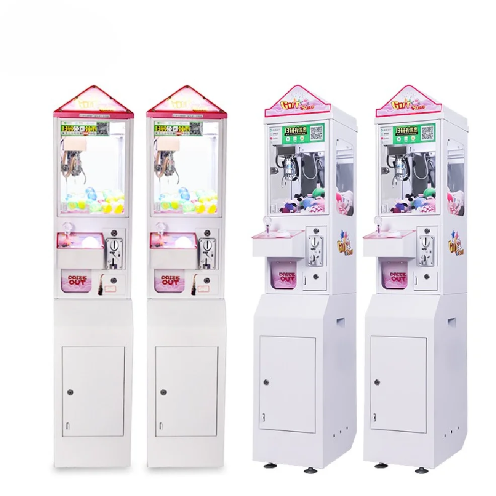 Yule New Designed Mini Toy Crane Claw Machine Coin Operated Amusement Gift Game Machine