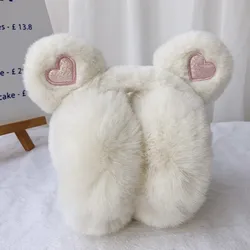 Factory wholesale OEM Lovely desgin keep warm winter furry girls ear muffs