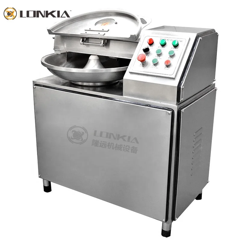 CE Meat Bowl Chopper Sausage Making Machine Chopper  Hamburger Meat Bowl Cutter