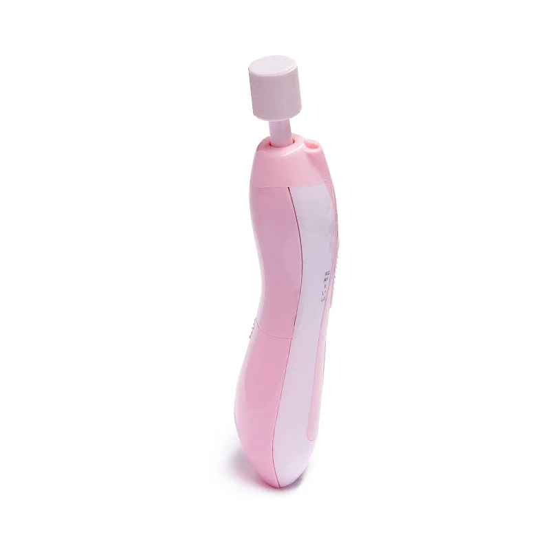 Factory price portable safety cushioned two-way rotation electric nail file baby nail trimmer