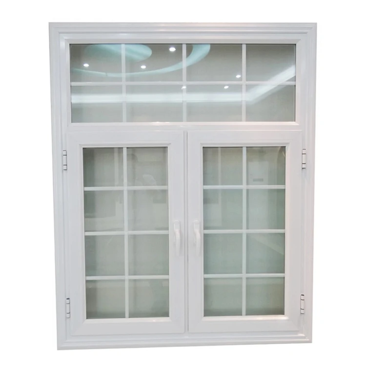 High Quality Hurricane Double UPVC Plastic Vinyl Casement French Modern Design Windows And Doors PVC China