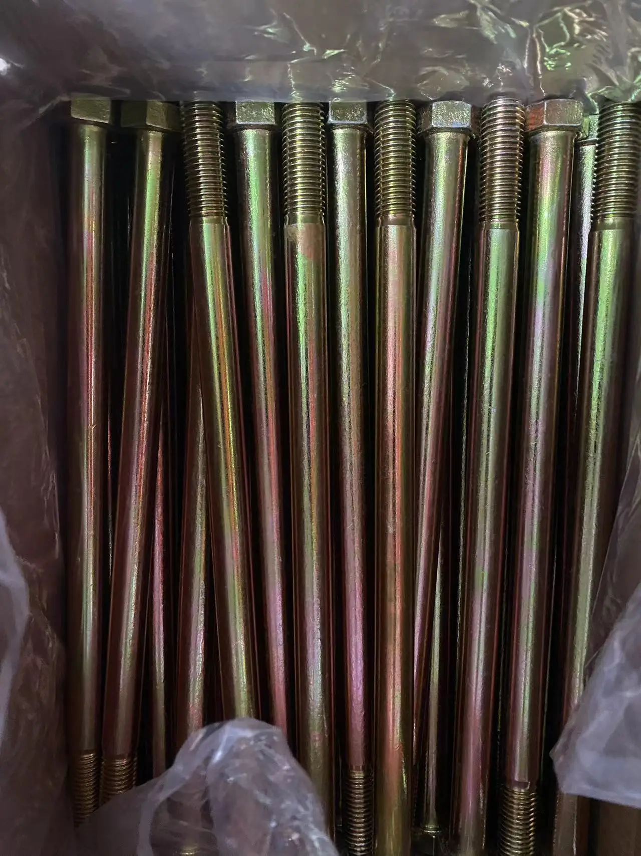 2024 Factory Hot Sale  HEX BOLT With Yellow Zinc Plated UNC UNF Grade 5 Grade 8  ANSI/ASME B18.2.1