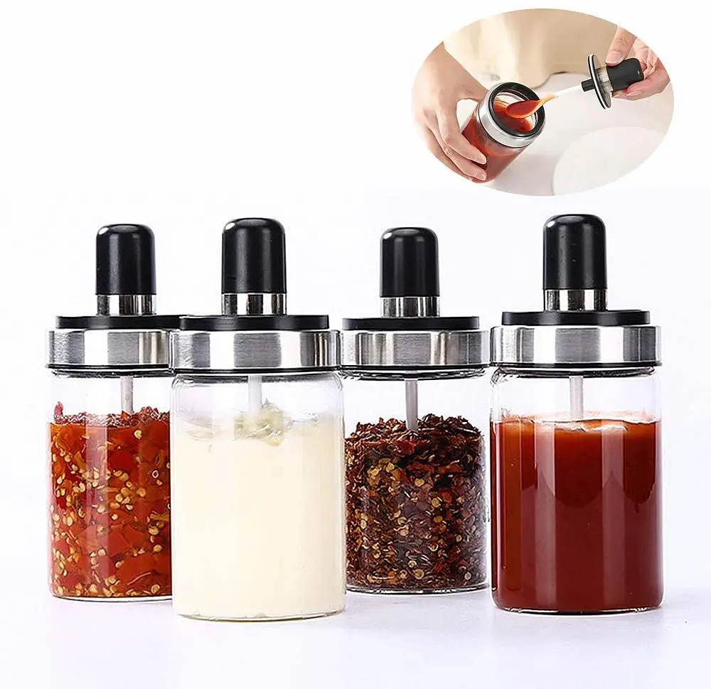 Прямые продажи, домашняя кухня с ложкой, солью, перцем, бутылкой для приправ для меда, бутылкой для еды
