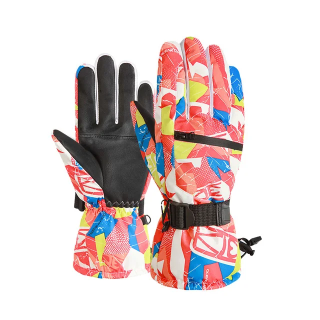 Зимние водонепроницаемые ветрозащитные лыжные перчатки на заказ для езды на мотоцикле и сноуборде