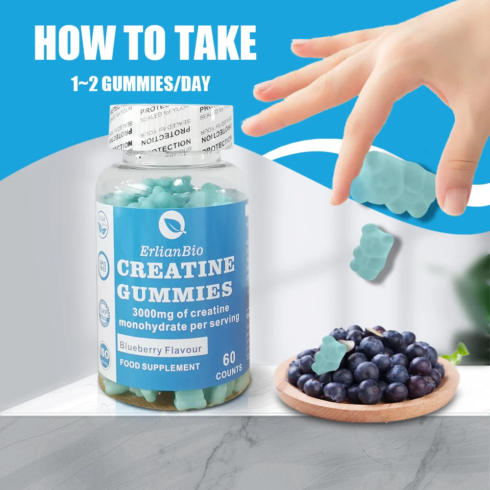 OEM Sport Restore Physical Strength Increase Explosive Power Gummy Relieve Fatigue Repair Muscles 3000Mg Creatine Gummy