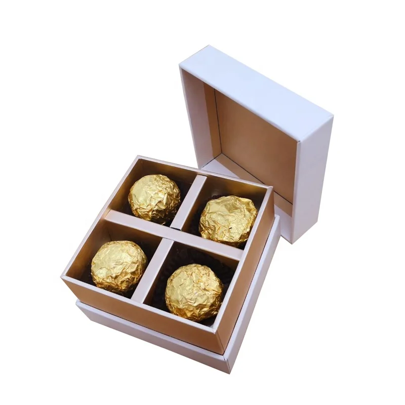 Wholesale chocolate box for candy with divider inserts dividers chocolate box box packaging chocolate