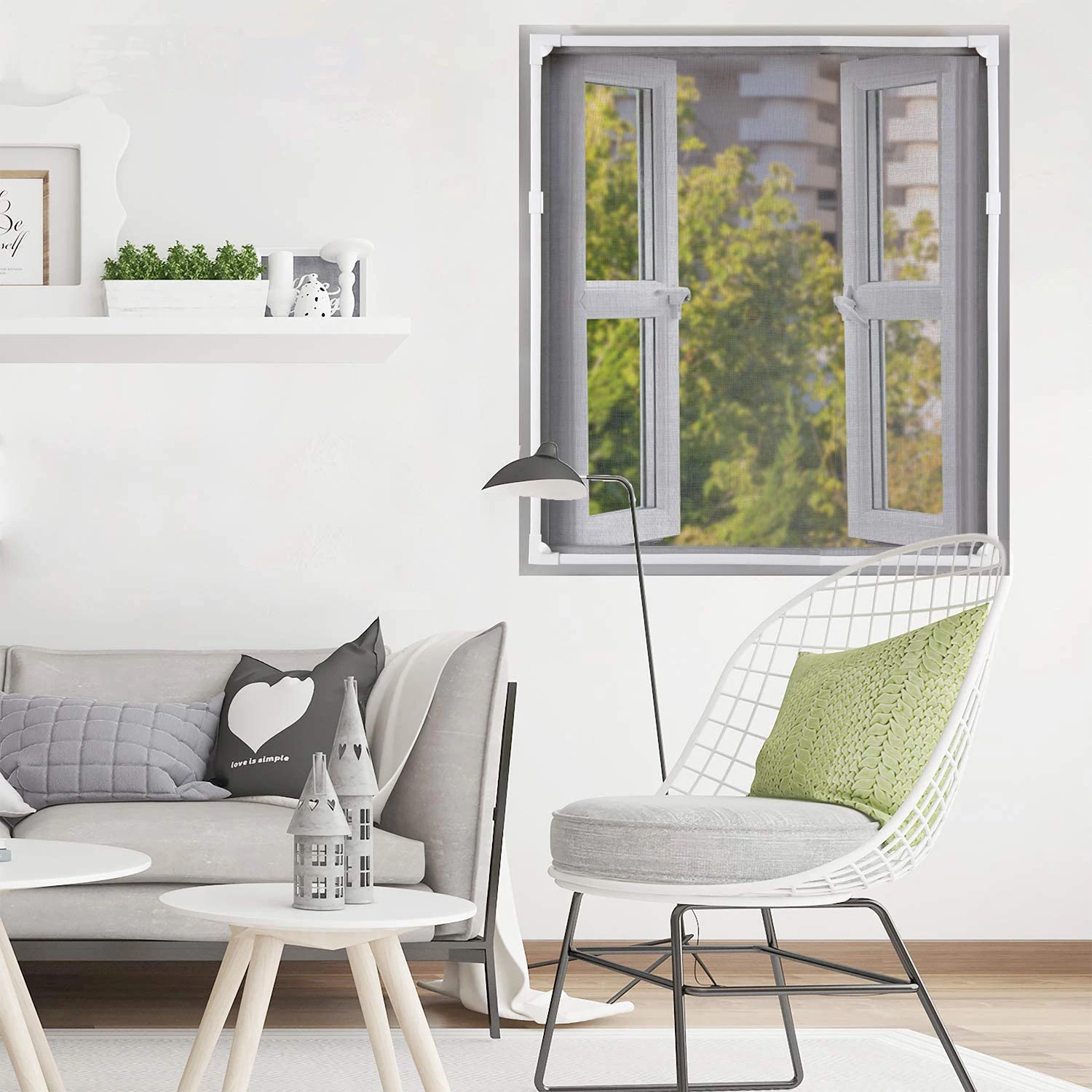 China Factory Magnetic Soft PVC Strips Mesh Window Wholesale Plastic Frame Magic Screen Windows for Building Projects