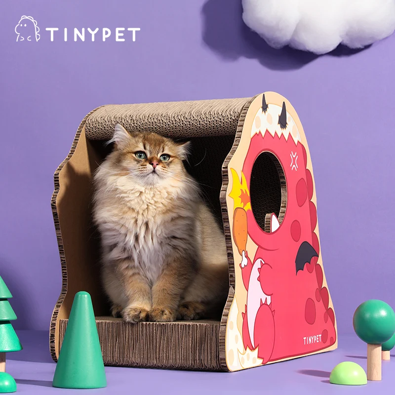 Home cat toy scratch corrugated cat scratch dragon shape cat scratcher