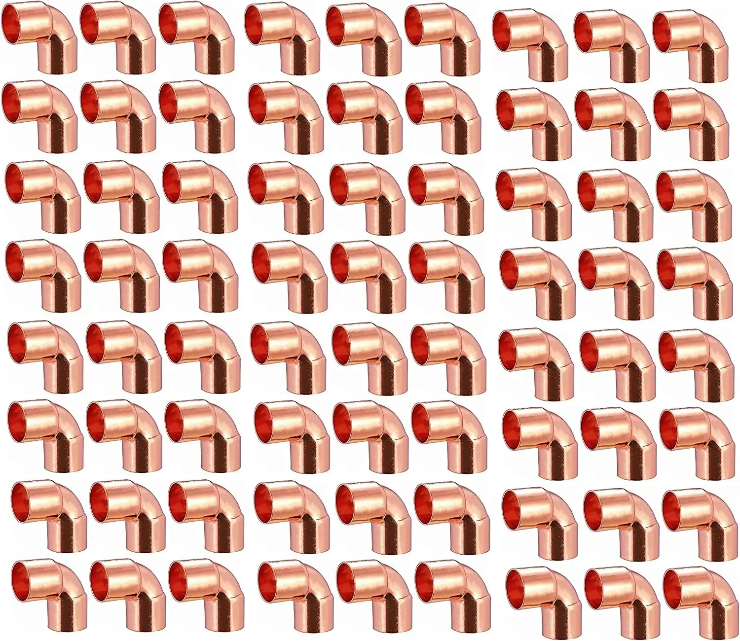 BODE Plumbing Copper 90 Degree Elbow Lead-Free Short Turn Pressure Copper Fitting With Sweat Solder Connection