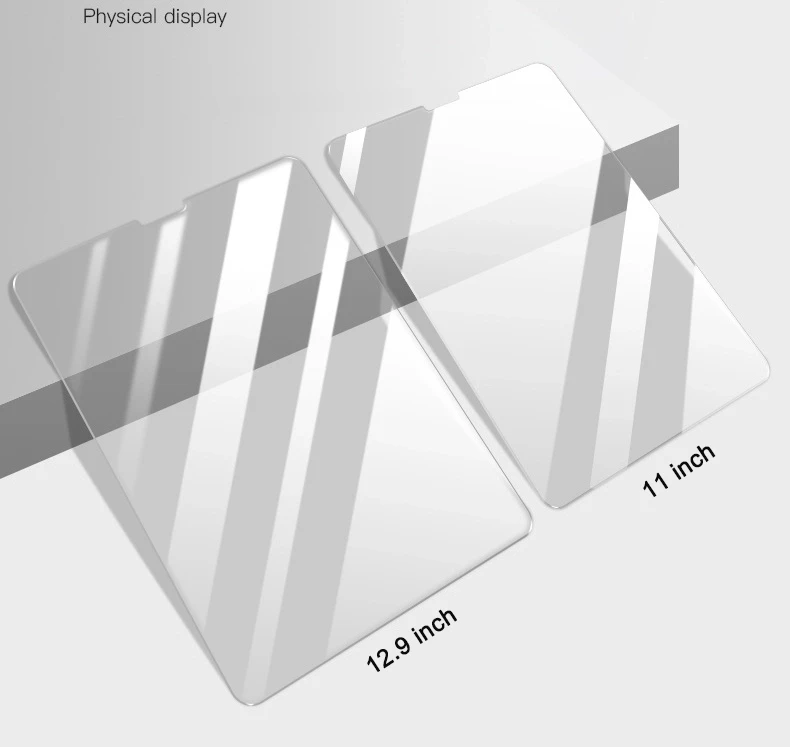 Factory Wholesale For ipad Pro 12.9 2015 2017 2018 2020 2021 Tablet 9H Screen Protector Tempered Glass Clear Guard Film