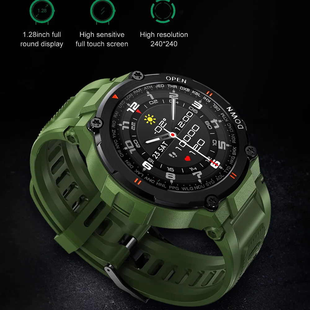 Новые K22 умные часы с кровяным давлением кислородом пульсометром спортивные для мужчин и женщин водонепроницаемые