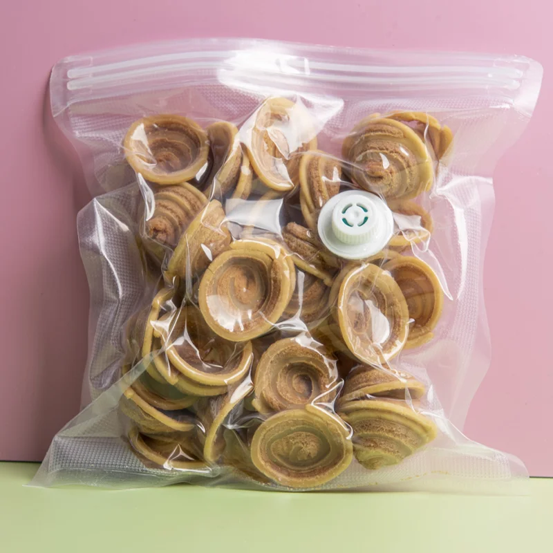 Wholesale Vacuum Zipper Bag with Air Valve For Food  Transparent Seal Vacuum Storage Bag