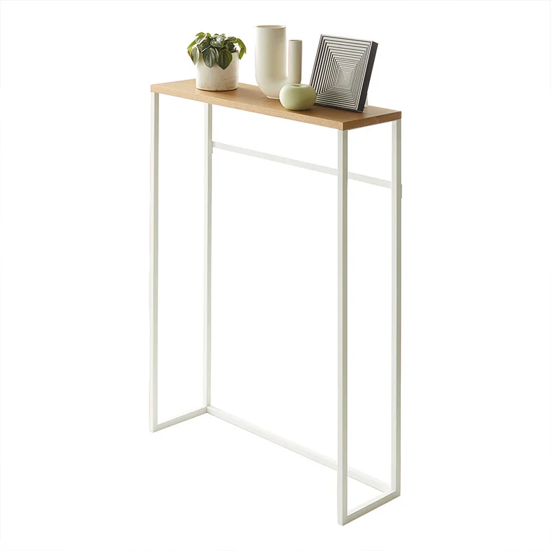 OEM&ODM Wholesales Home Slim Console Table Narrow Accent Table For Entryway Living Room Steel + Wood Narrow Console Table