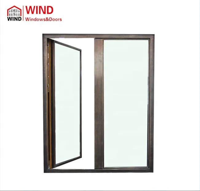 Европейский дизайн тонкий каркас с алюминиевой облицовкой Тройное стекло наклоном и поворотом окна дома