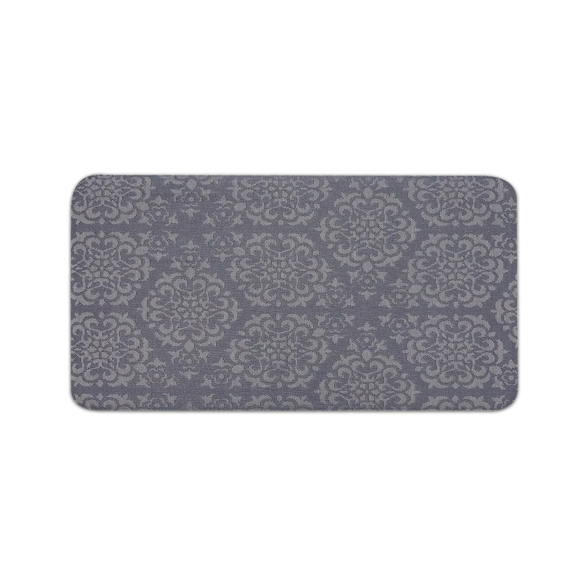 Woven vinyl PVC kitchen mat Comfort Washable Jacquard Chenille Woven Fabric PVC mat