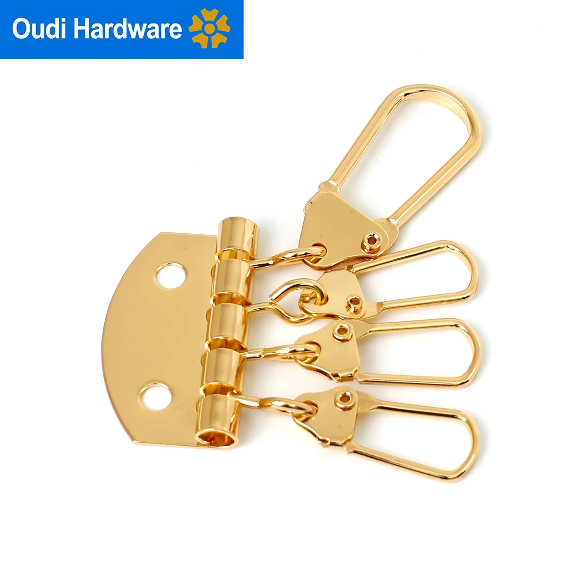 B7009 Custom Rose Gold Metal Small Key Chain Snap Clip Swivel Hook for Wallet