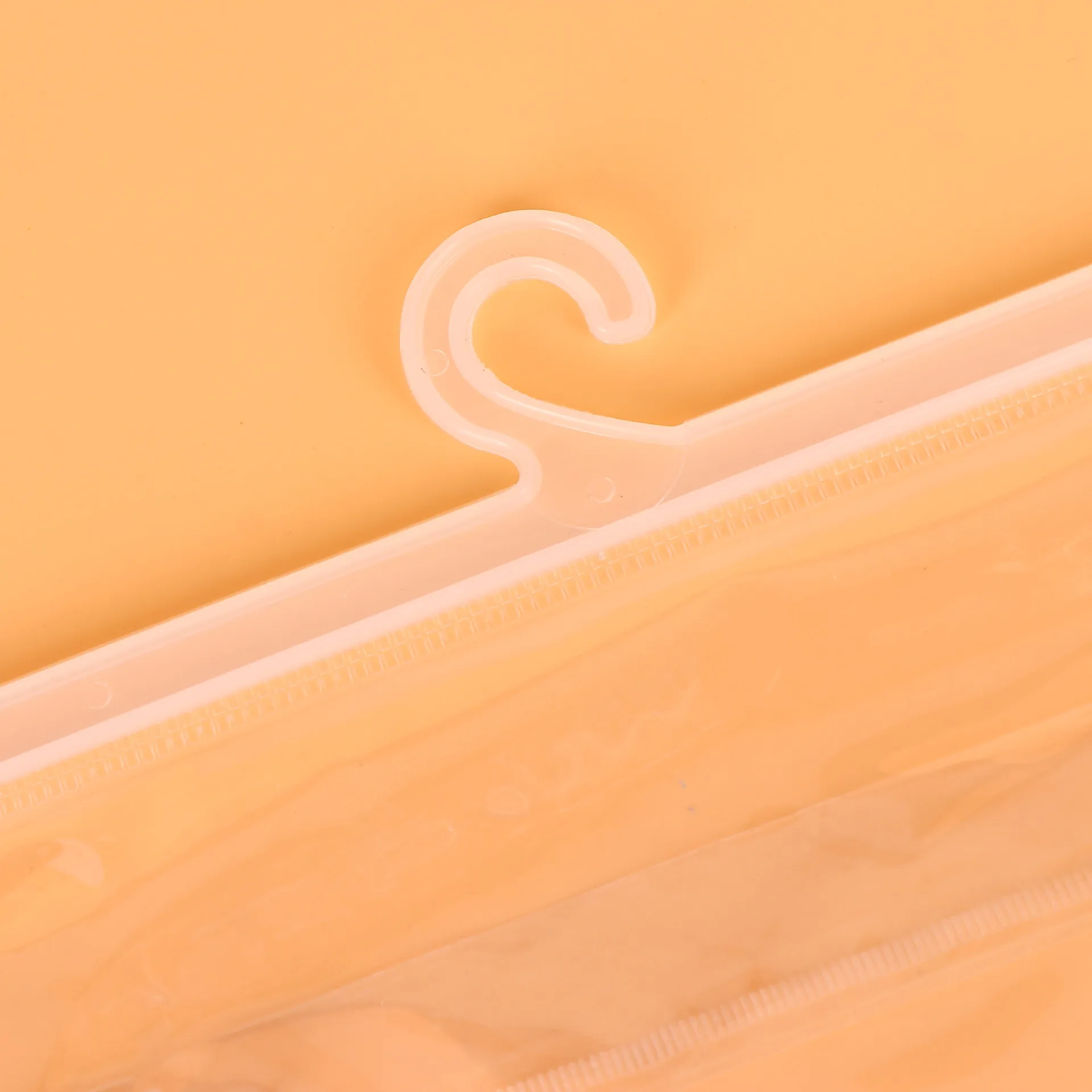 Custom Clear plastic PVC Clothing Packaging Bag High Quality Underwear T Shirt Bag With Hanger Hook and Button