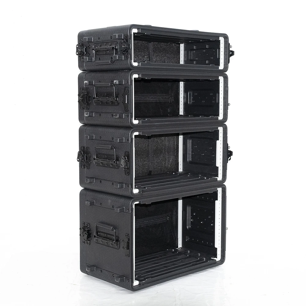 1U /2U /3U /4U /6U aluminium microphone flight case with wheels
