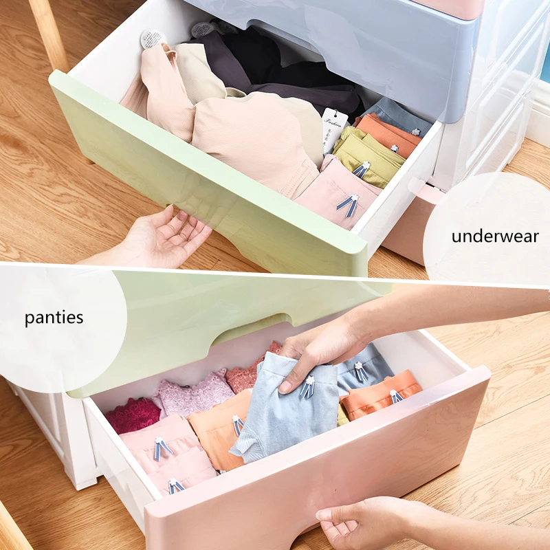 Colorful Multi-Layer Cupboard Baby Clothes Kids Plastic Storage Wardrobe Cabinet Drawer