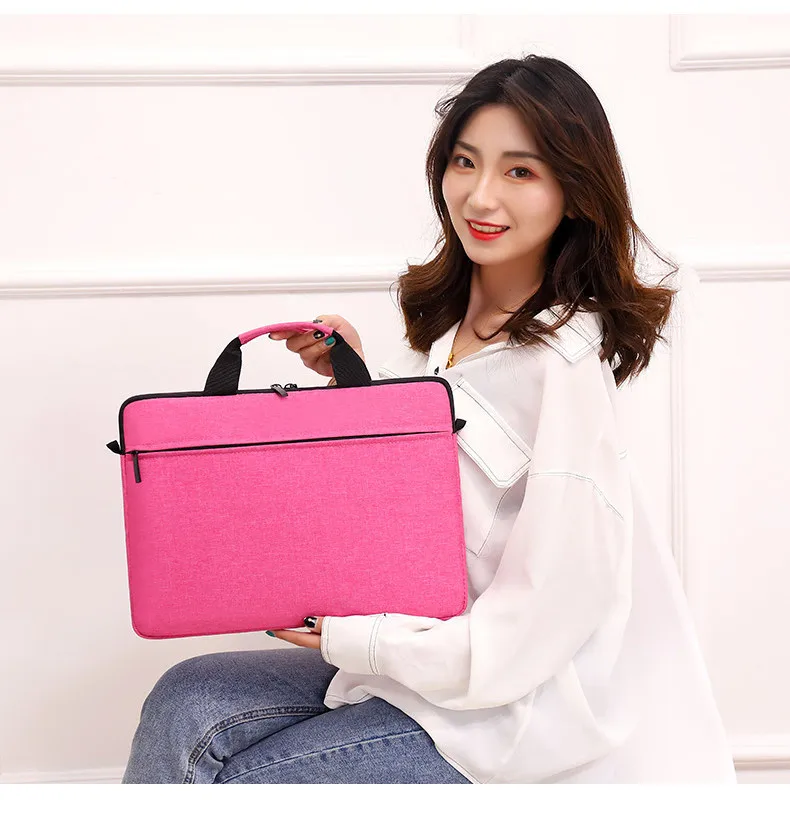 wholesale light custom logo reusable pink tote bag women girls oxford laptop bag with adjustable strap