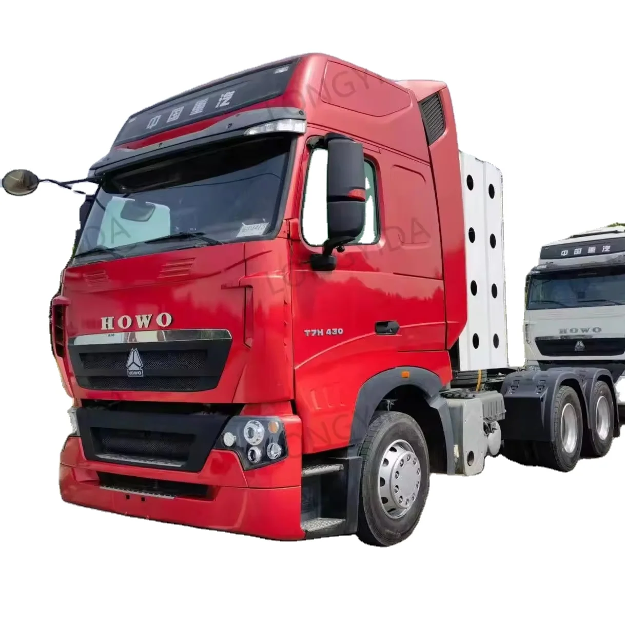 Sino Truck Howo T7H 6x4 CNG 40 Ton Design Manual Transmission Tractor Truck 10 Wheels Steel 450hp 4x2 Air Suspension Left Sale