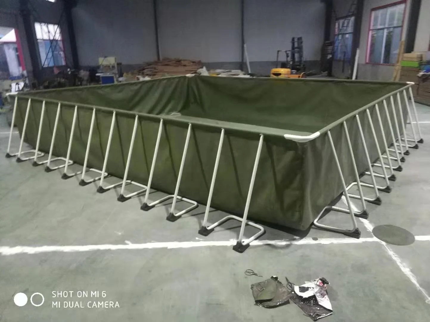 New Design Outdoor Inflatable Rectangular Metal Frame Family Size Kids Water Park Swimming Pool