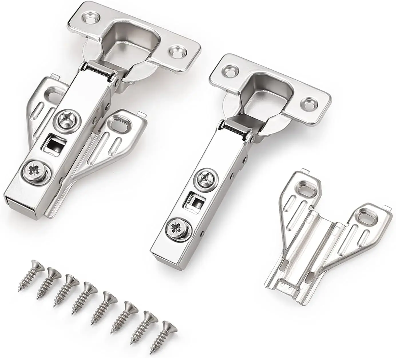 35mm Cup Hinge for Thick Side Panels, Suitable for 25mm Door Panels, Clip-On and Soft Closing Hinges for Cabinets and Furniture