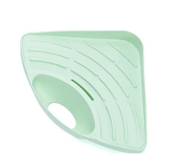 New Practical Kitchen Sink Corner Storage Rack Sponge Holder Wall Mounted Tray Kitchen Oorganizer Shelf Accessories Spice Rack