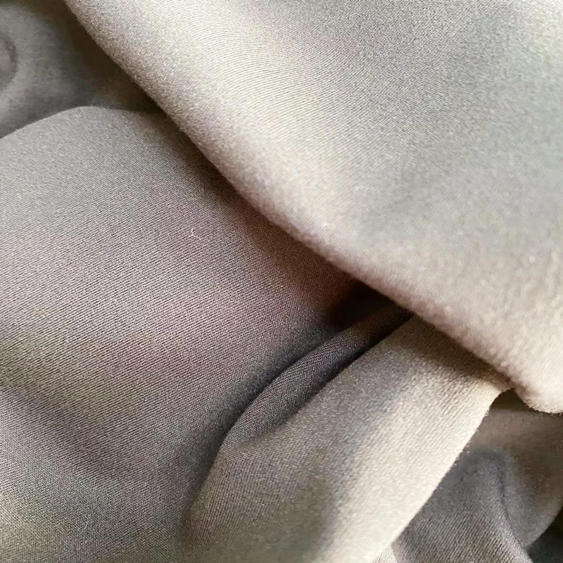 4 ways stretch polyester spandex sanding interlock fabrics for