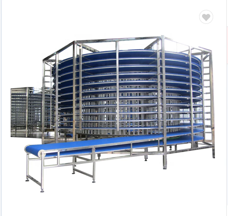 
CE approved seafood Spiral freezing IQF tunnel freezer 